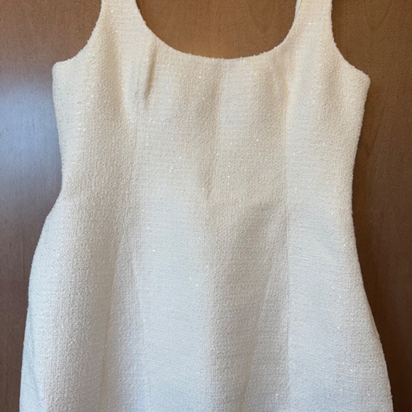 White Tweed Mini Dress (Meshki) - Picture 3 of 5